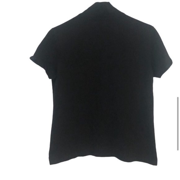 Lacoste Black Polo Size M 1/3 Button up Collar Shirt Cotton - Picture 2 of 13